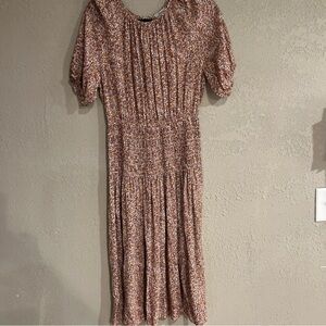 Rails Flippa Autumn Floral Midi Dress Sz S Smocked EUC Stylish Boho